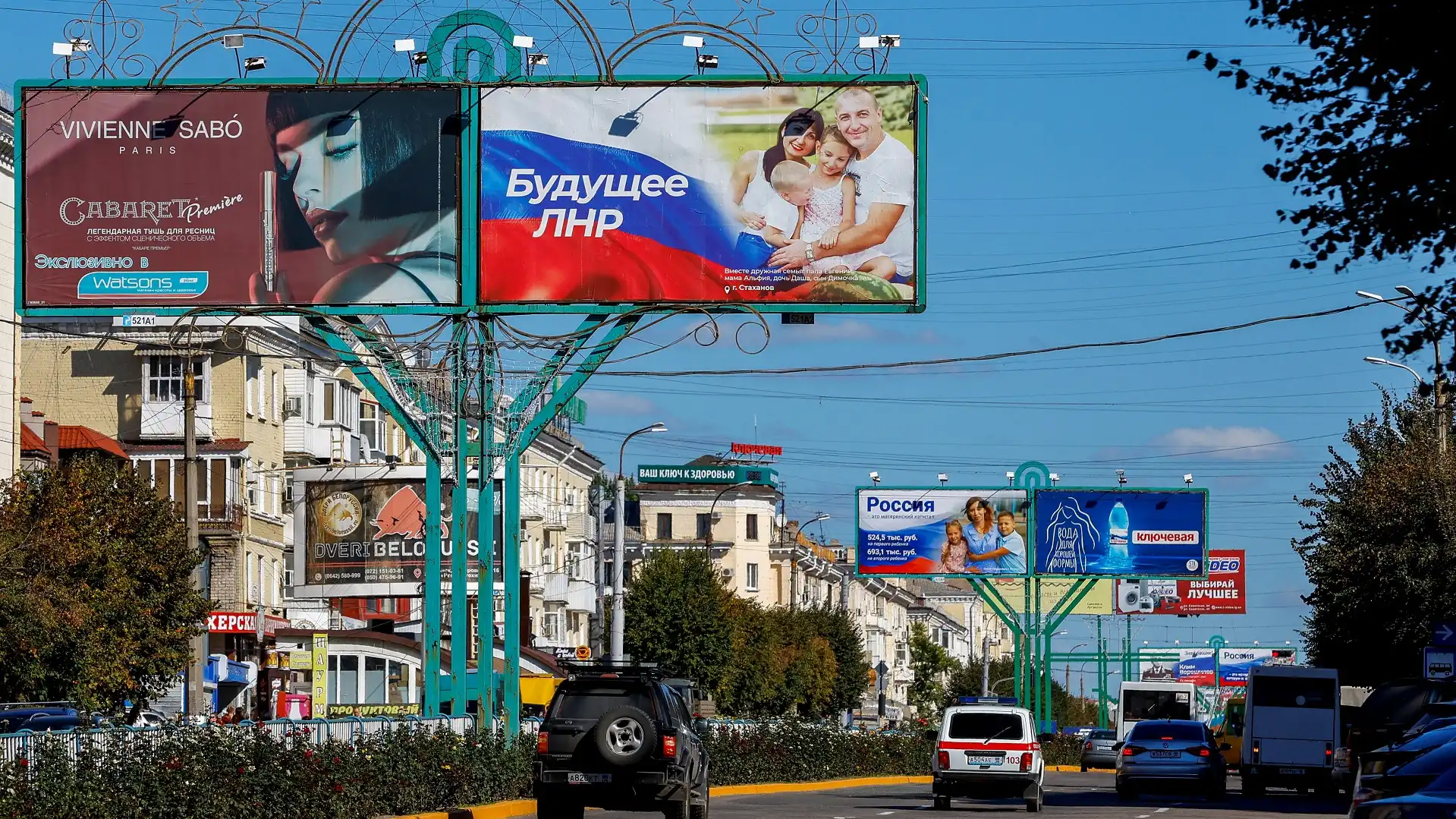 Lugansk, referendum o priključenju Rusiji.