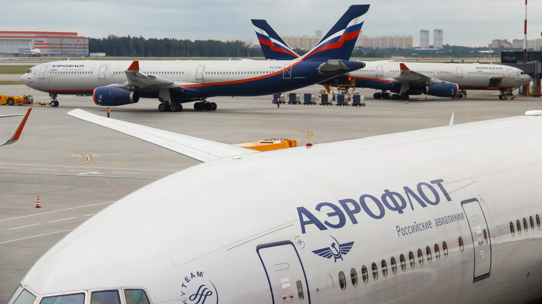 aerodrom šeremetjevo, 8 avg 2022 - ruski avioni, putnički avioni, aeroflot - foto profimedia-6561edd014cbd.webp
