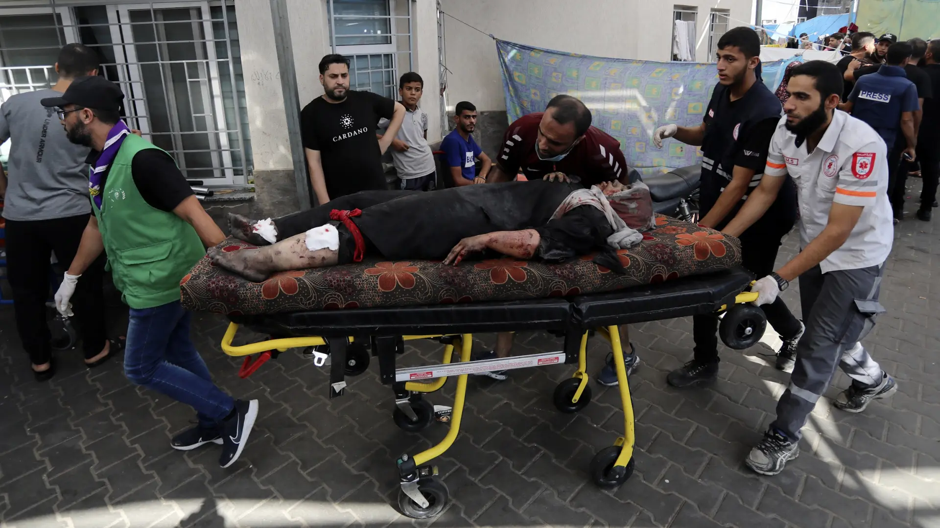 bolnica al šifa, gaza, palestinci - foto AP Photo Abed Khaled Tanjug-654ce07c2b6fe.webp