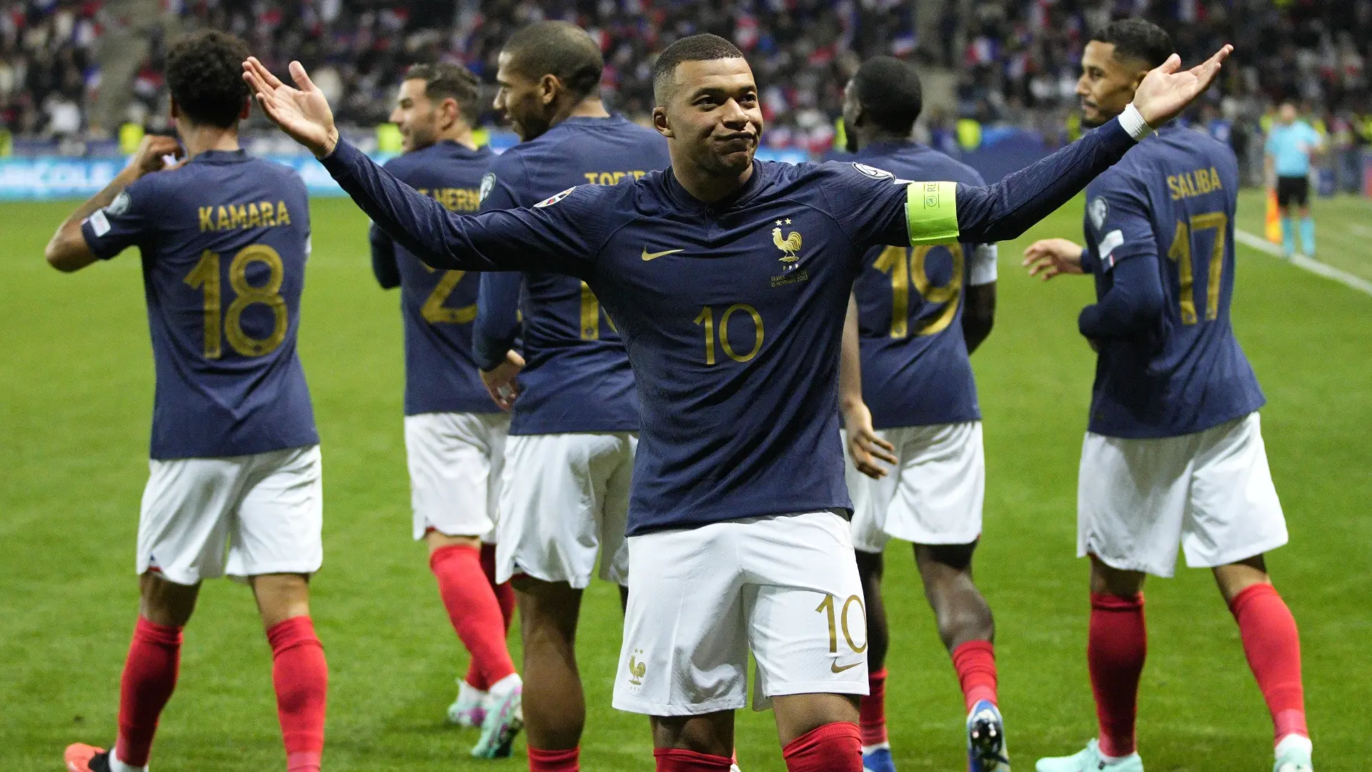 fudbalska reprezentacija francuske, kvalifikacije euro 2024 - 18 nov 2023 - foto AP Photo Daniel Cole tanjug-6559c63e03fe8.webp