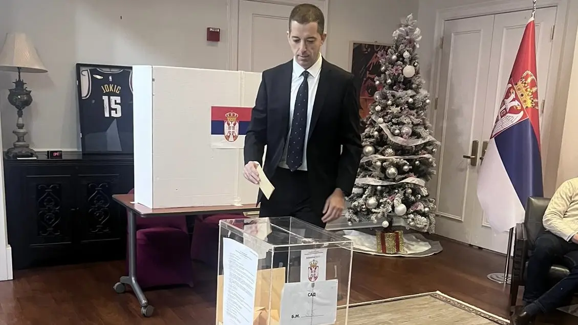 marko đurić glasao u vašingtonu, 16 dec 2023 - foto Tanjug Ambasada Srbije u SAD-657de0792a007.webp