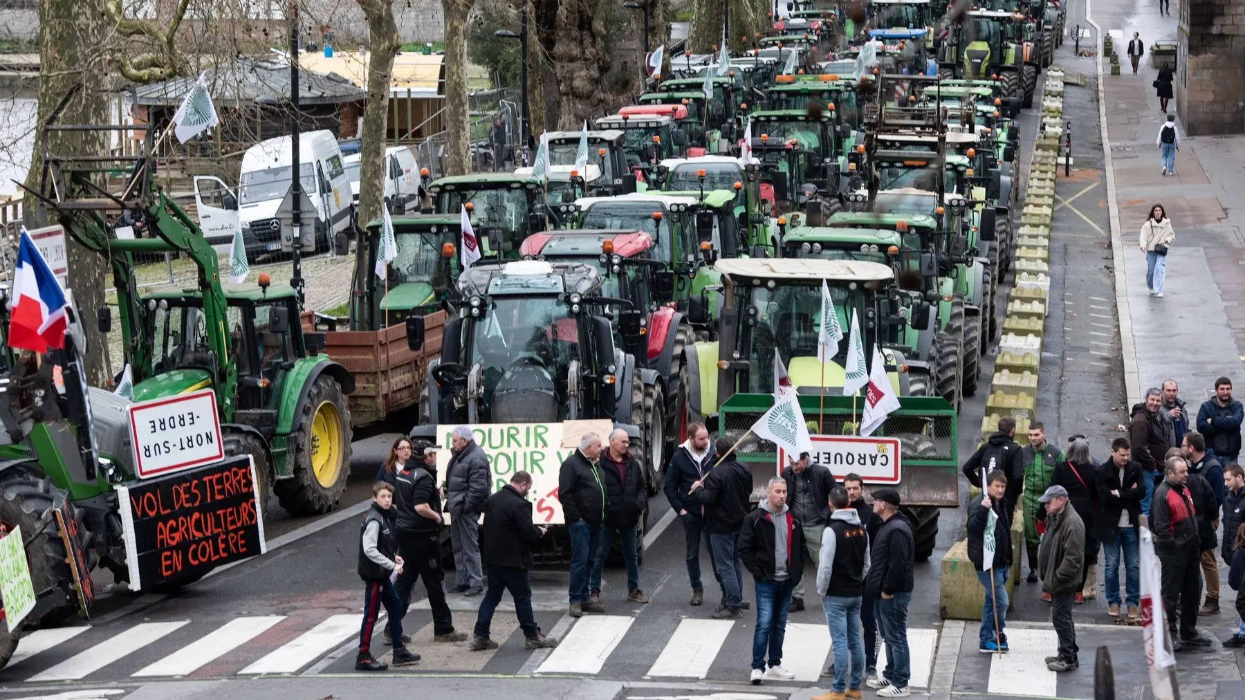 protest poljoprivrednika u francuskoj, francuska, nant - 25 jan 2024 - profimedia-65b28db0a2275.webp