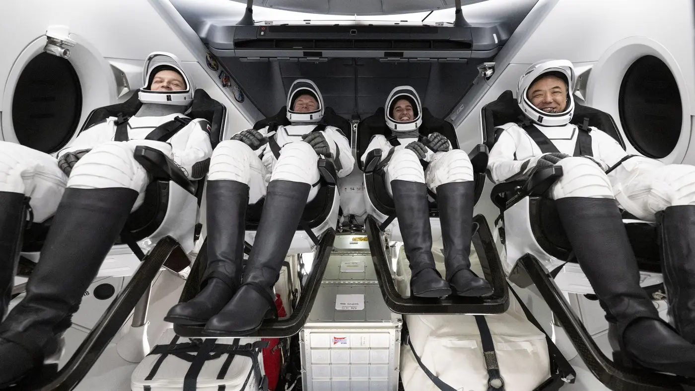 Konstantin Borisov, Andreas Mogensen, Džasmin Moghbeli, Satoši Furukava, četovoro astronauta se vratilo sa MSS - 12 mart 2024 - foto Profimedia-65f03d90b2cab.webp