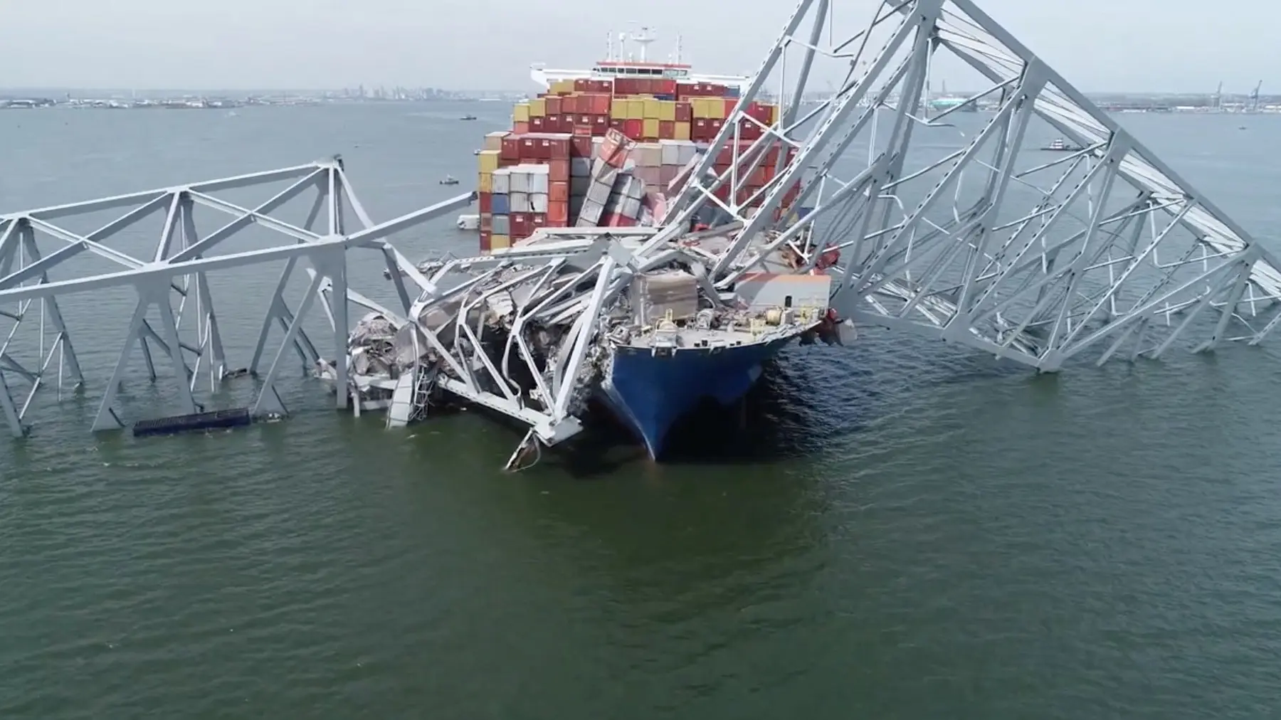 frensis skot ki bridž, most u baltimoru, baltimor, teretni kontejnerski brod dali, 27 mart 2024 - foto Reuters (7)-6604029b9ec1c.webp