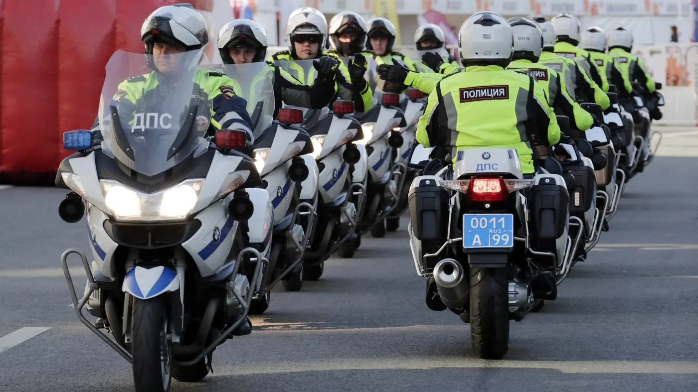 moskva, policija, ruska policija policajci motociklisti, motori -21 sept  2019 - profimedia-6630f2a9df7c5.webp