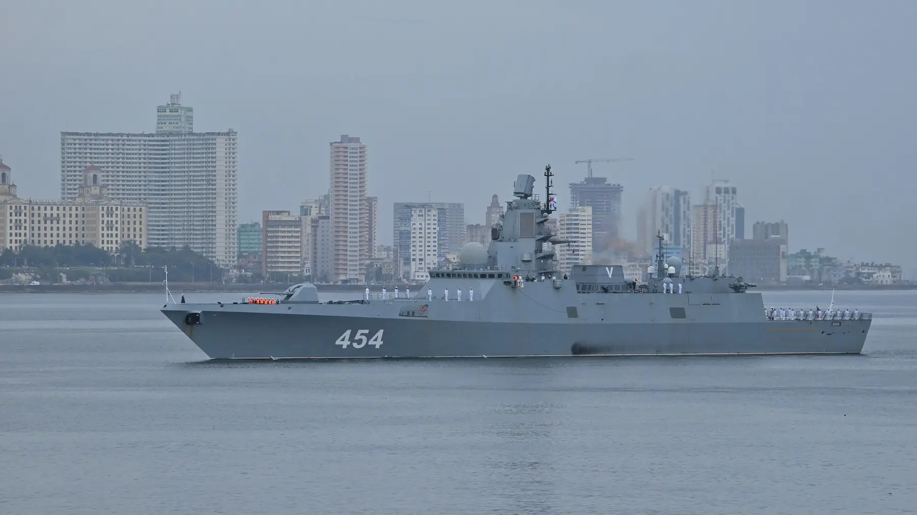 fregata admiral gorškov, ruski ratni vojni brod, kuba, havana, ruska mornarica rusije, 12 jun 2024 - profimedia-6669a85237019.webp