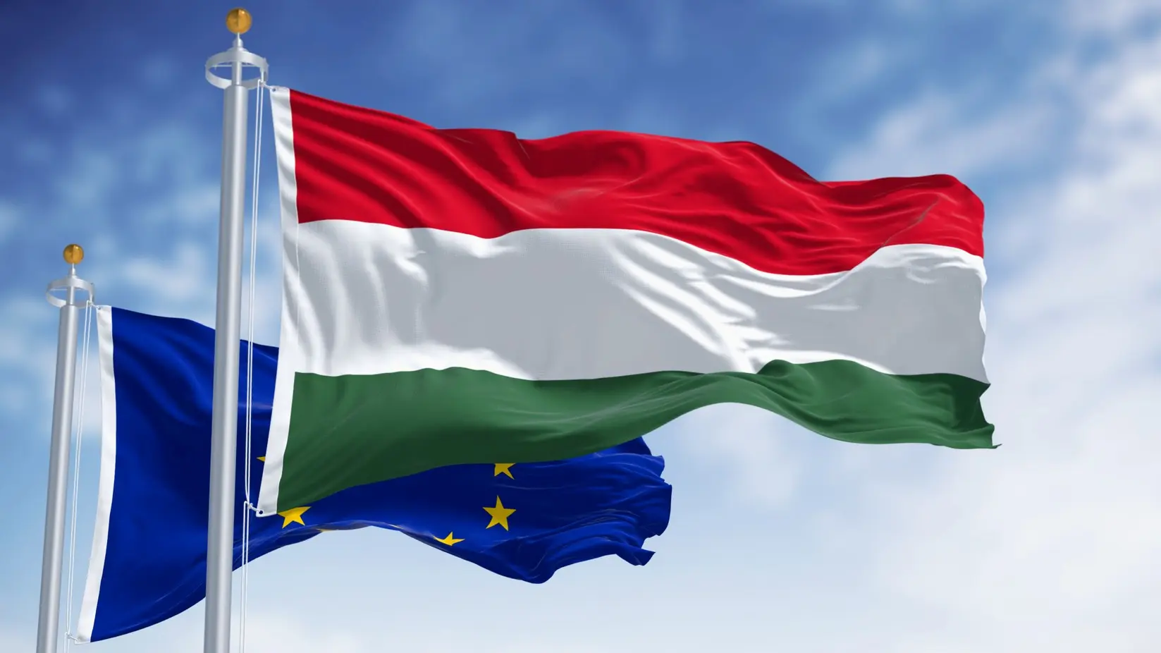 mađarska, evorpska unija, zastava zastave mađarske, evropske unije - profimedia-668141d7d20d0.webp